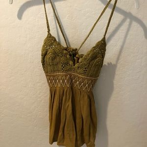 Free People crochet tank top!
